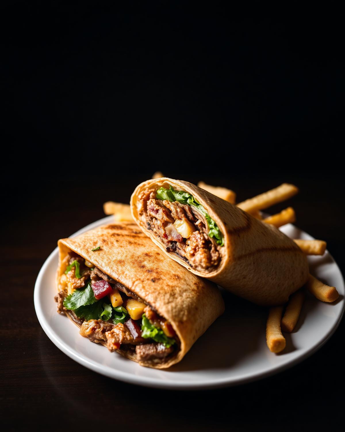 Panini en durum met friet